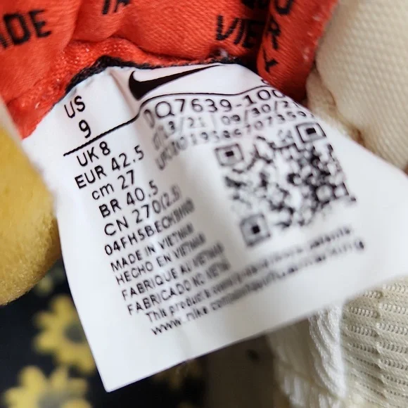 Nike Blazer '77 Jumbo Mid Sunflower Floral Hightop sneakers (m size 9) - Picture 13 of 13